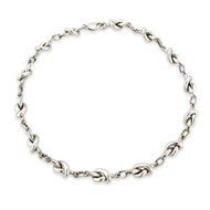CLASSIC STERLING SILVER KNOT NECKLACE