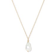 SINGLE PEARL ON GOLD PLATED CHAIN