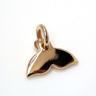 GOLD WHALE TAIL CHARM