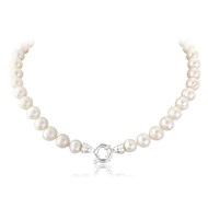 SMOOTH WHITE BAROQUE PEARL NECKLACE