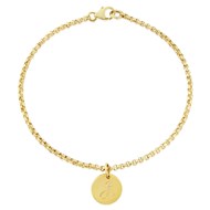 SOHO 14CT GOLD FILL BRACELET WITH OPTIONAL PERSONALISED DISC