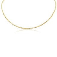 SOHO 14CT GOLD FILL BEAD CHAIN NECKLACE