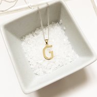 9ct GOLD INITIAL NECKLACE
