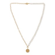 PEARL AND GOLD DUET NECKLACE