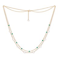 EMERALD AND PEARL NECKLACE