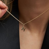 9ct GOLD INITIAL NECKLACE