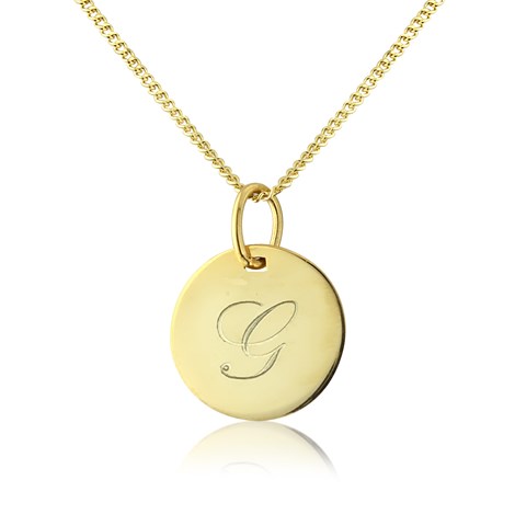 Zoë Chicco 14k Gold Personalized Small Disc Pendant Necklace – ZOË CHICCO