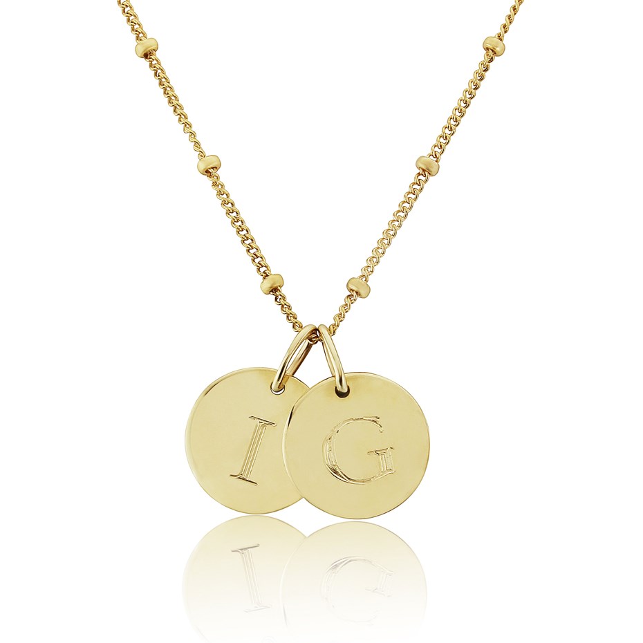Personalised Hammered Gold Fill Disc Necklace By Minetta Jewellery |  notonthehighstreet.com
